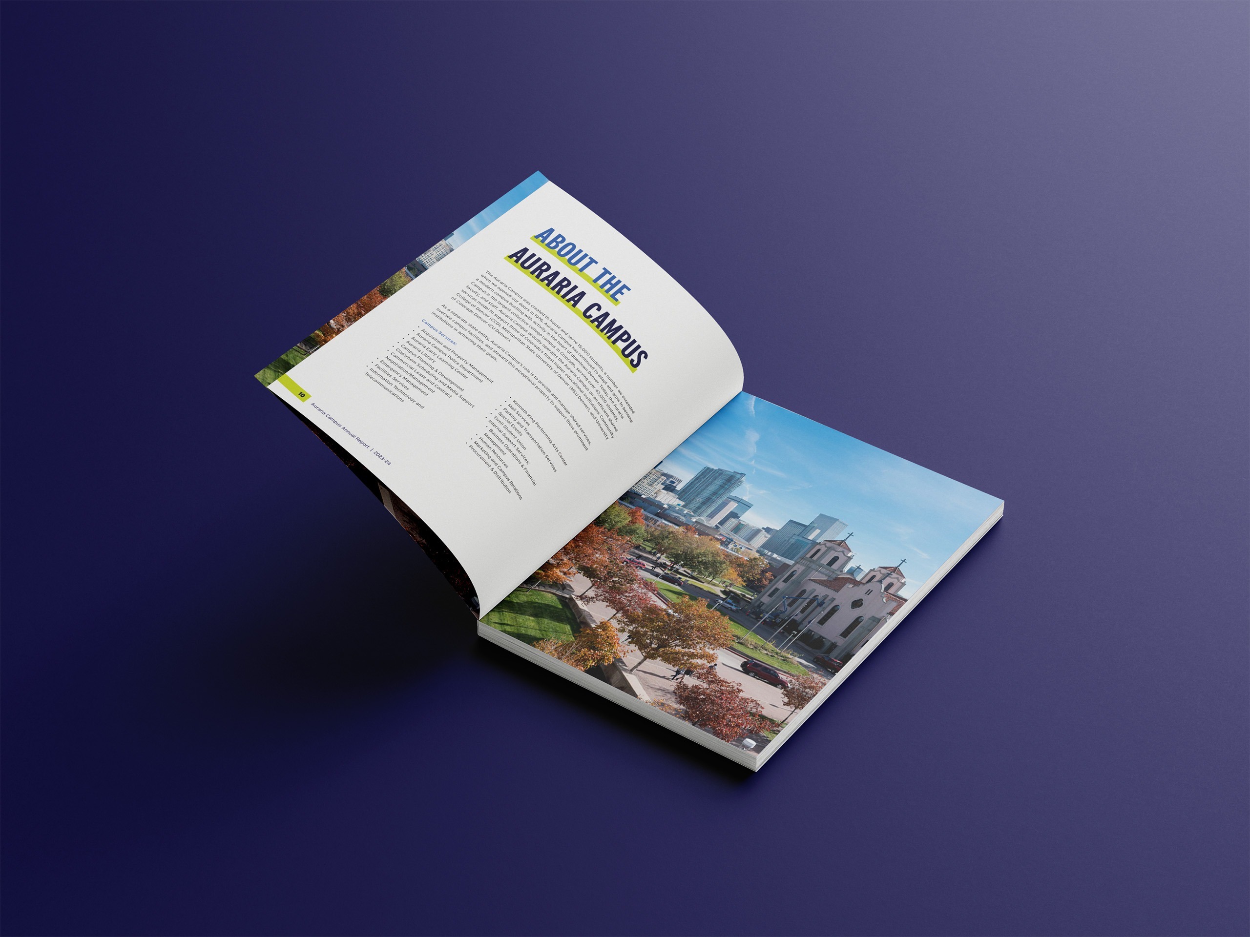 Auraria Campus Annual Report Design 2