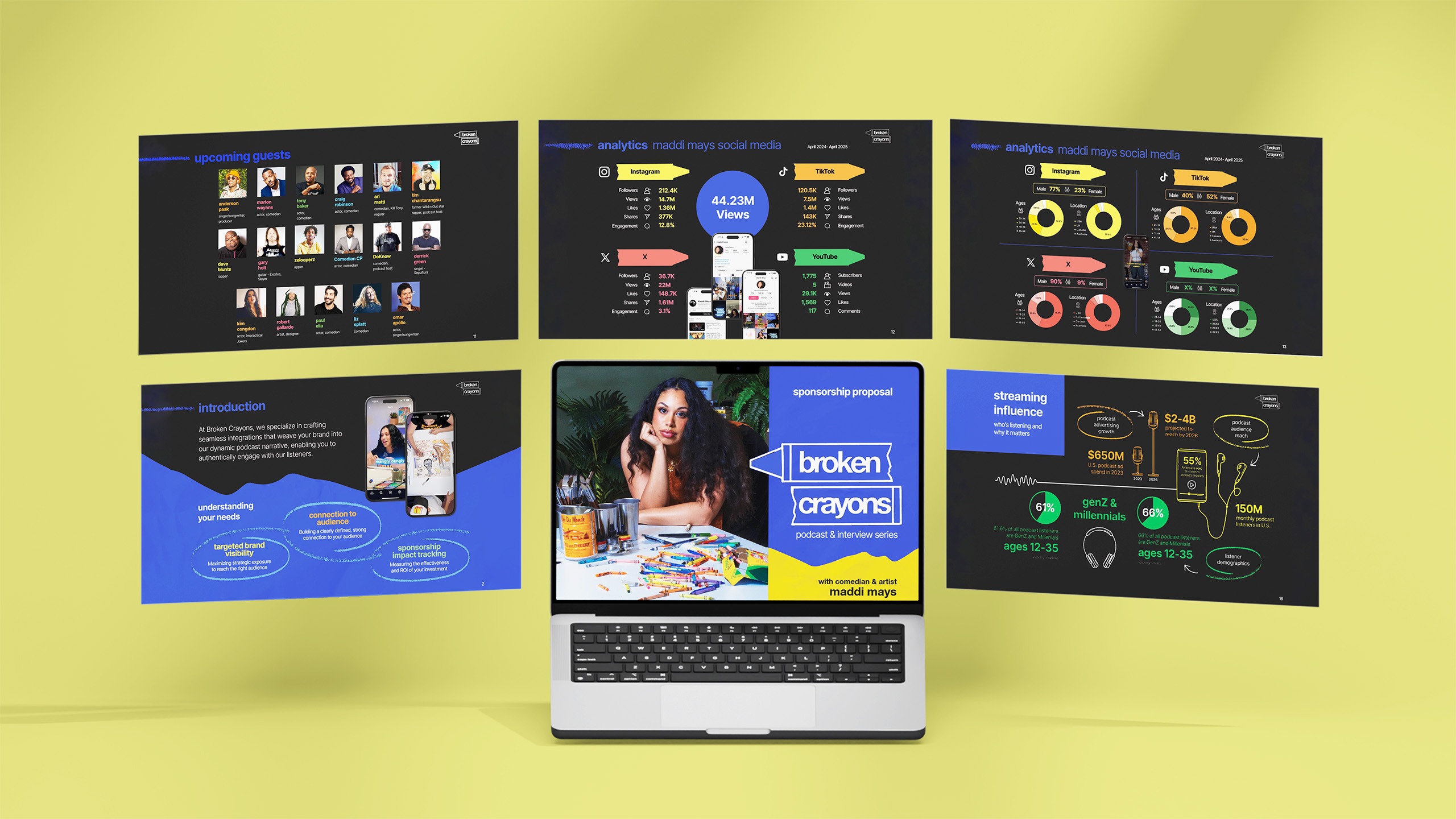 Broken Crayons_Presentation Slide Deck Mockup V2 Game Set Match Truck Wrap Design