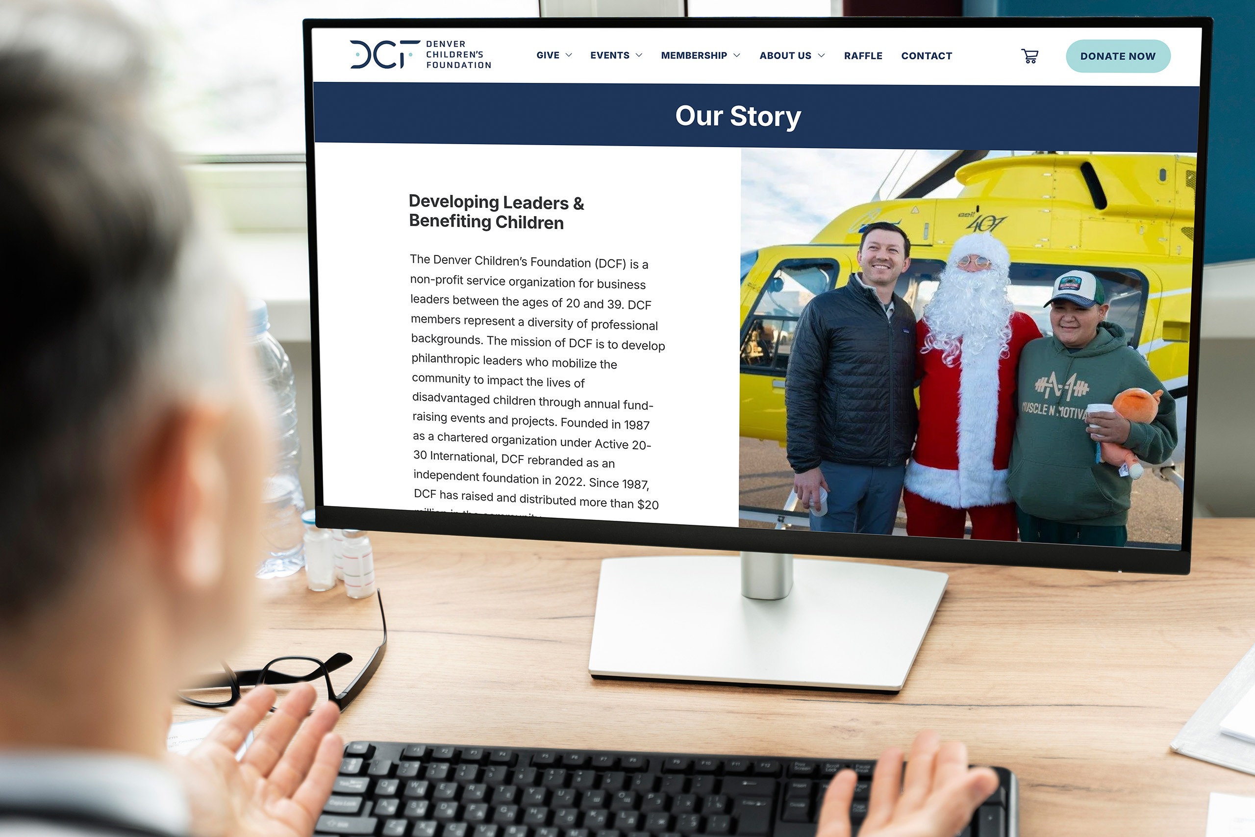 DCF Website Design 03 DCF Website Mockup
